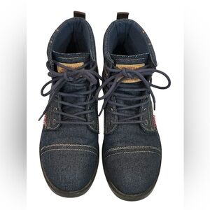 Levi's Strauss & Co Artesia Men's Denim & Leather Boot Comfort Insole Size 7